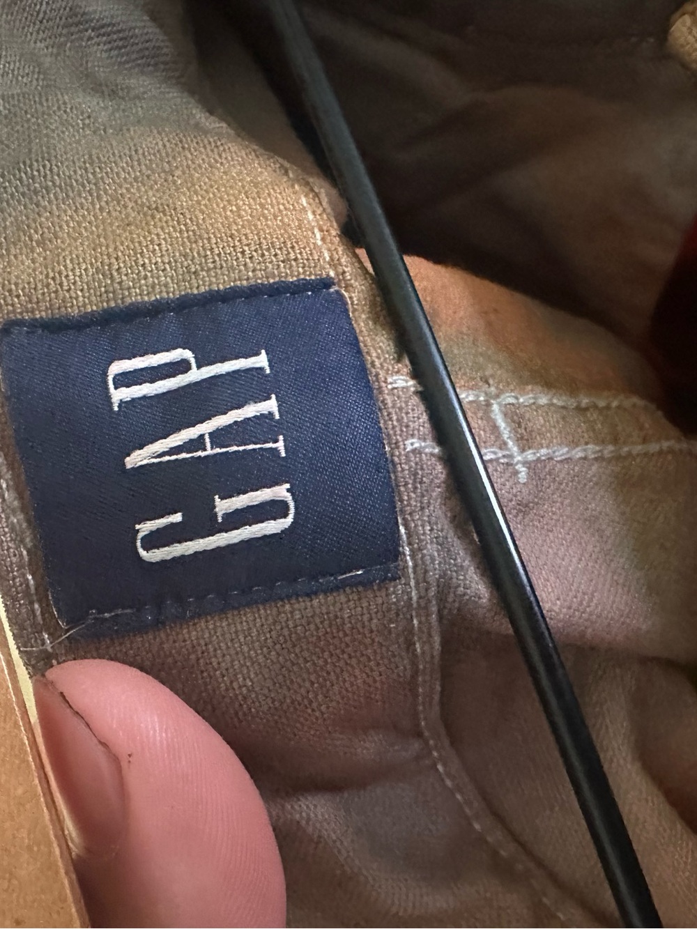 GAP Men's Tie-Dye Cargo Pants — Orange, Green, Gray - Picture 8 of 9